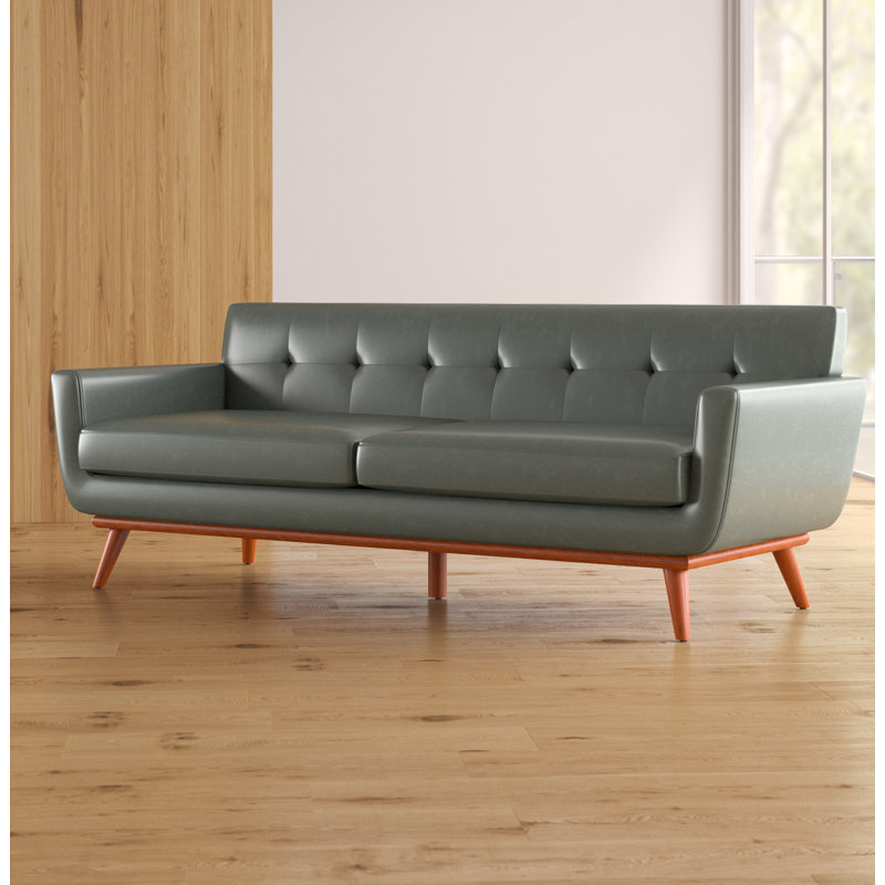 Corrigan Studio Huntsville Leather Sofa & Reviews Wayfair